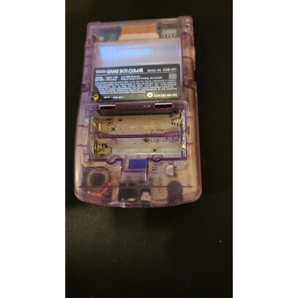 Nintendo Gameboy Color CGB-001 Atomic Purple Handheld Console Tested Works! - Picture 11 of 11